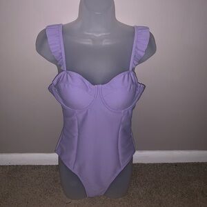 Pink Lily Lavender Swimsuit